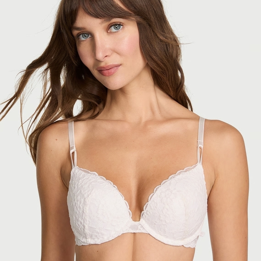 Victorias Secret Sexy Tee Sophia Lace Push-up Bra w Matching Panties 42D Xxl NEW